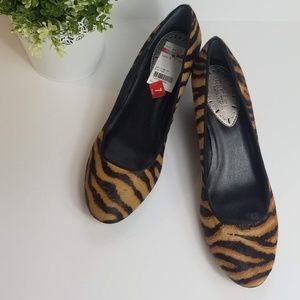 Rachel Roy Zebra Print Wedge shoes …